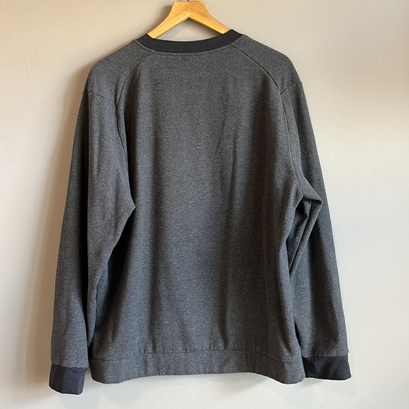 Gray Cotton Blend Pullover Kangaroo Pocket, Size XL - Picture 5 of 6